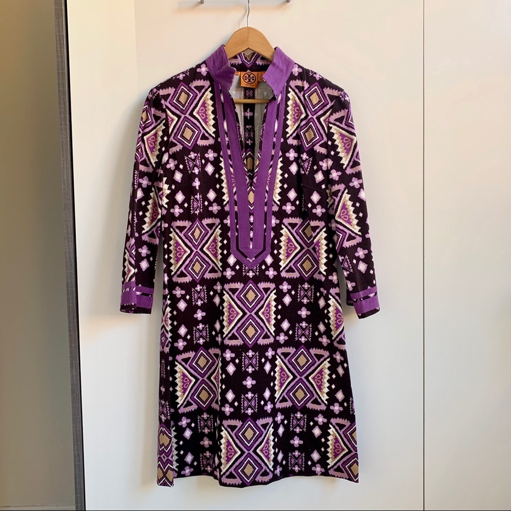 Tory Burch Purple Tunic Dress
